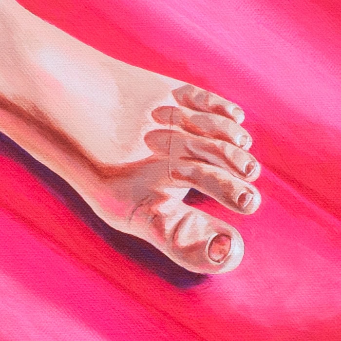pinke Luftmatratze